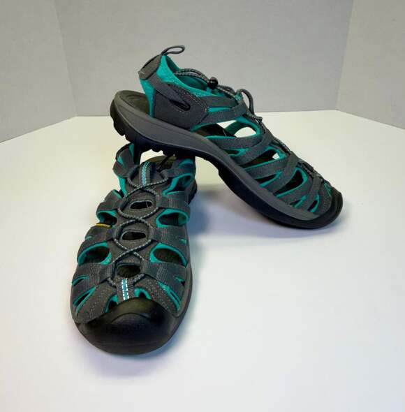 Keen Whisper Sport Walking Sandal Blue Teal Gray Waterproof Women’s 8 - Picture 4 of 12